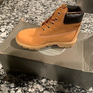 Size 2 in Youth Timberland Classic 6in Waterproof boot Wheat Nubuck (Brand New)